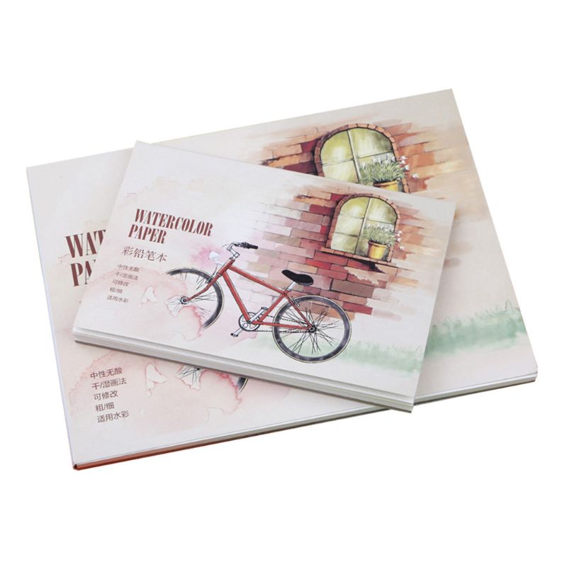 12 Sheet A5 A6 Watercolor Sketchbook Drawing Paper