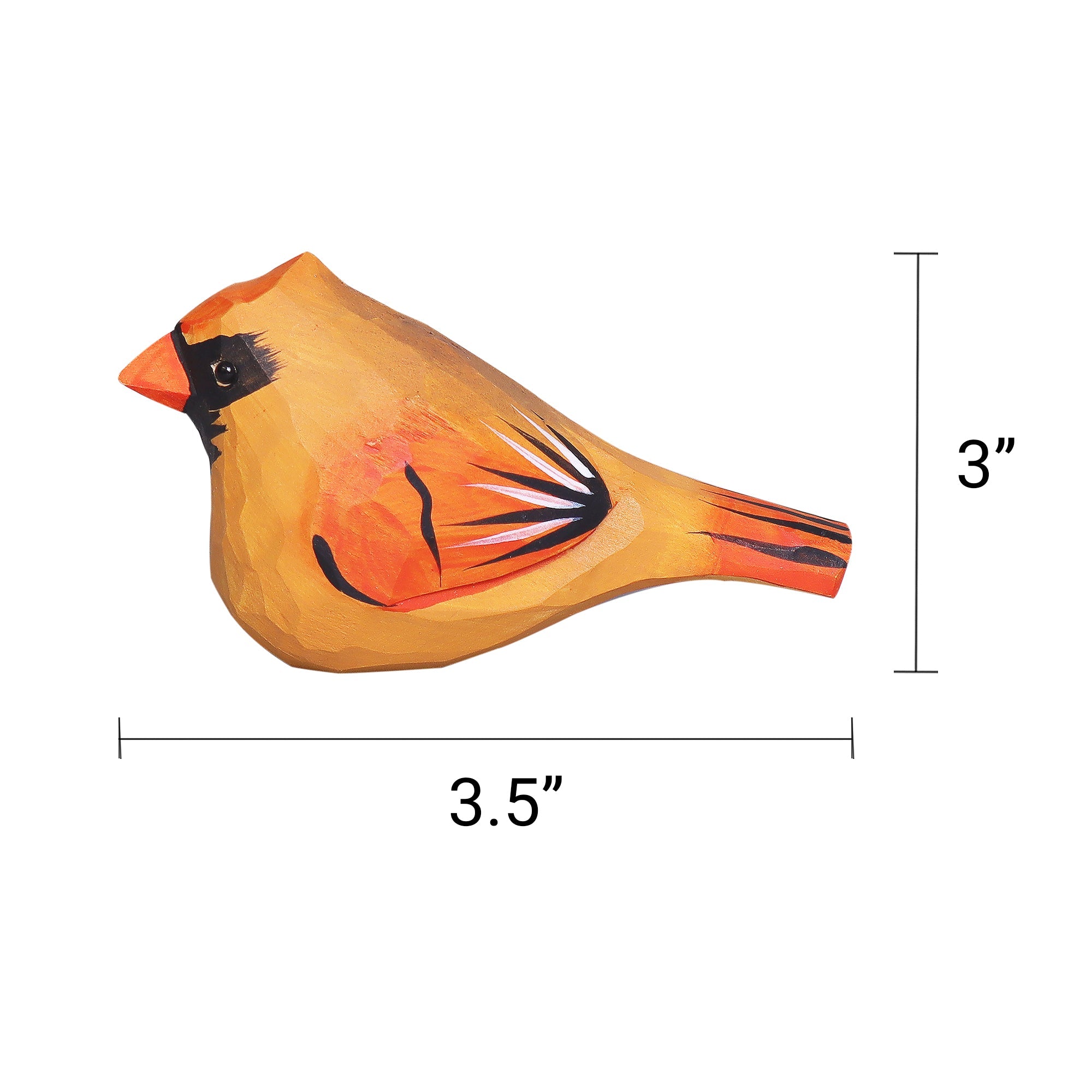 Hand-Carved Cardinal Bird DIY Painting Craft Kit