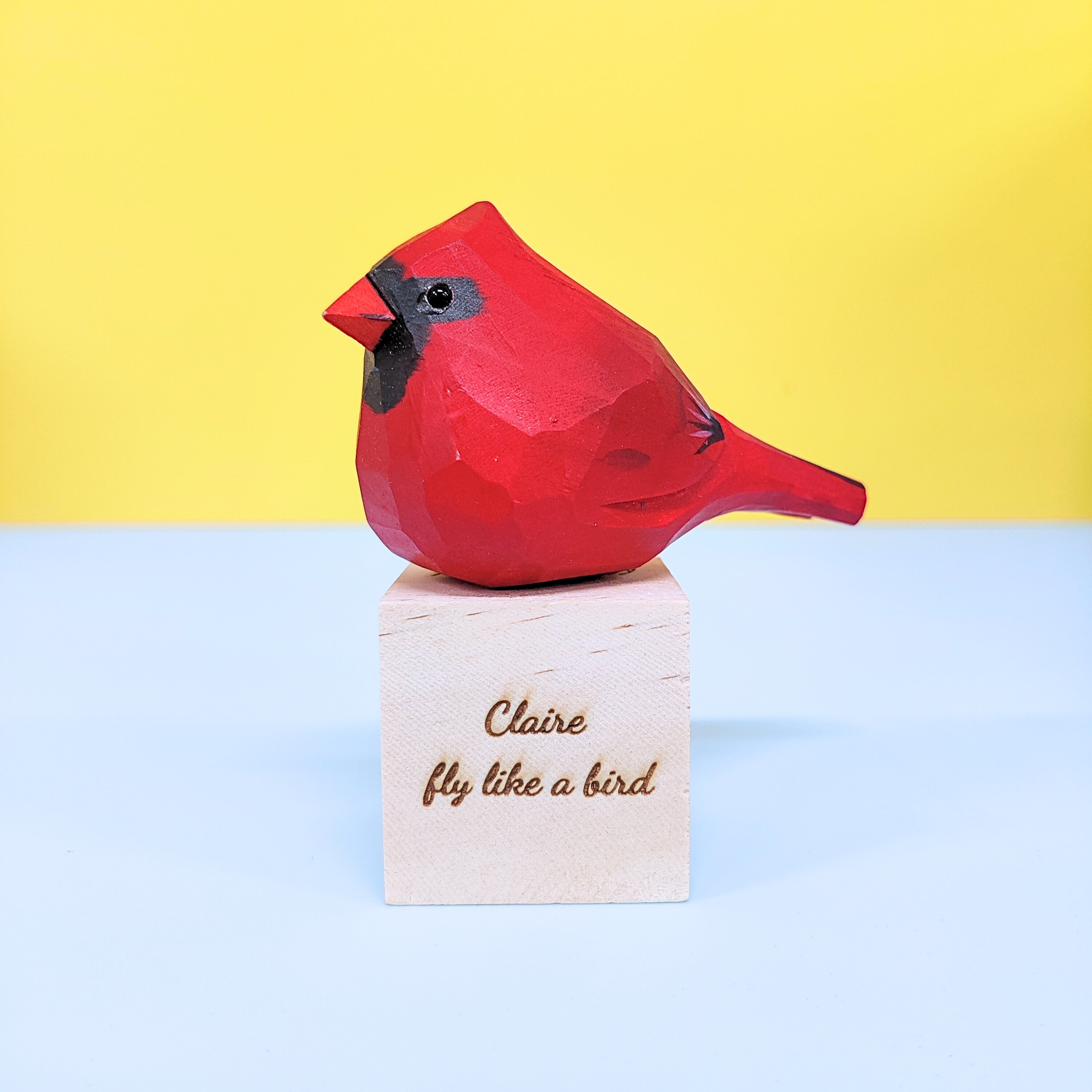 Hand-Carved Cardinal Bird DIY Painting Craft Kit