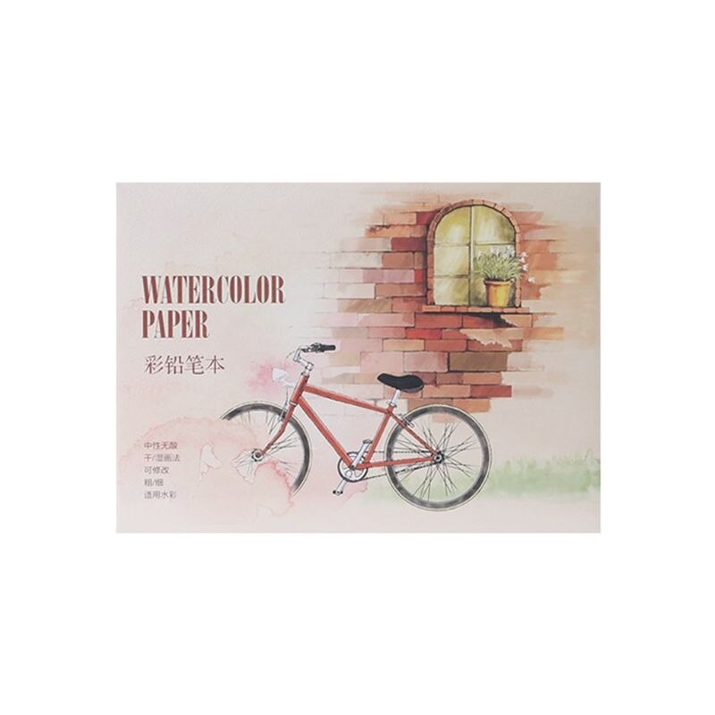 12 Sheet A5 A6 Watercolor Sketchbook Drawing Paper