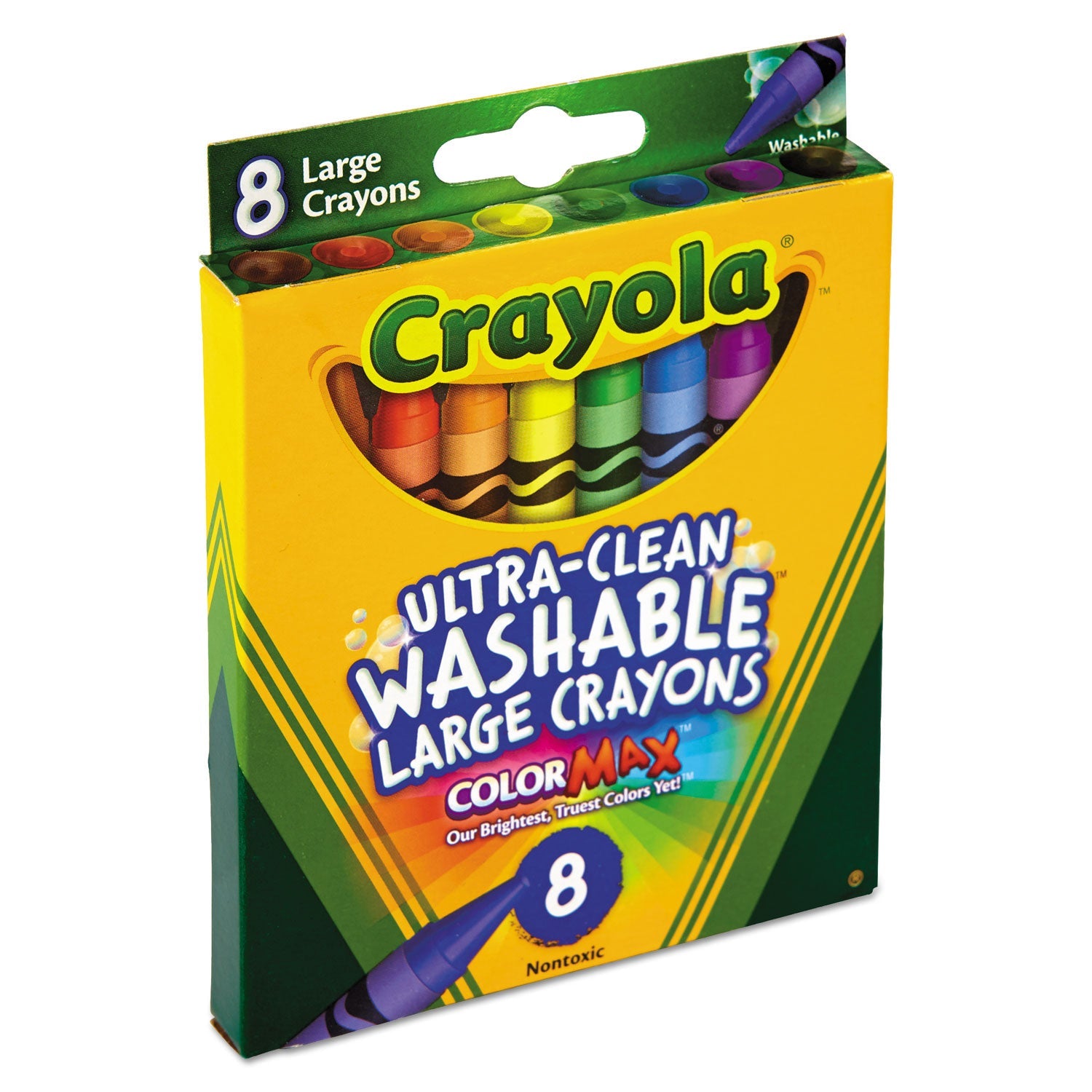 Crayola Ultra Clean Washable Large Crayons 8