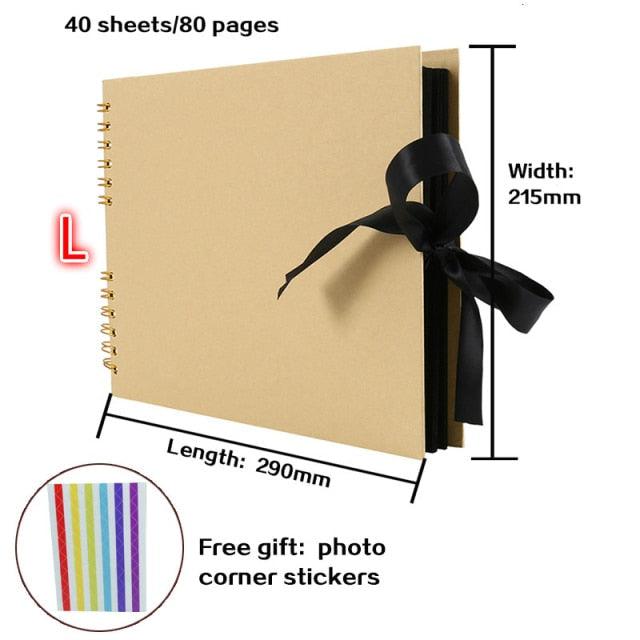 60/80 Pages DIY Scrapbook Photo Album