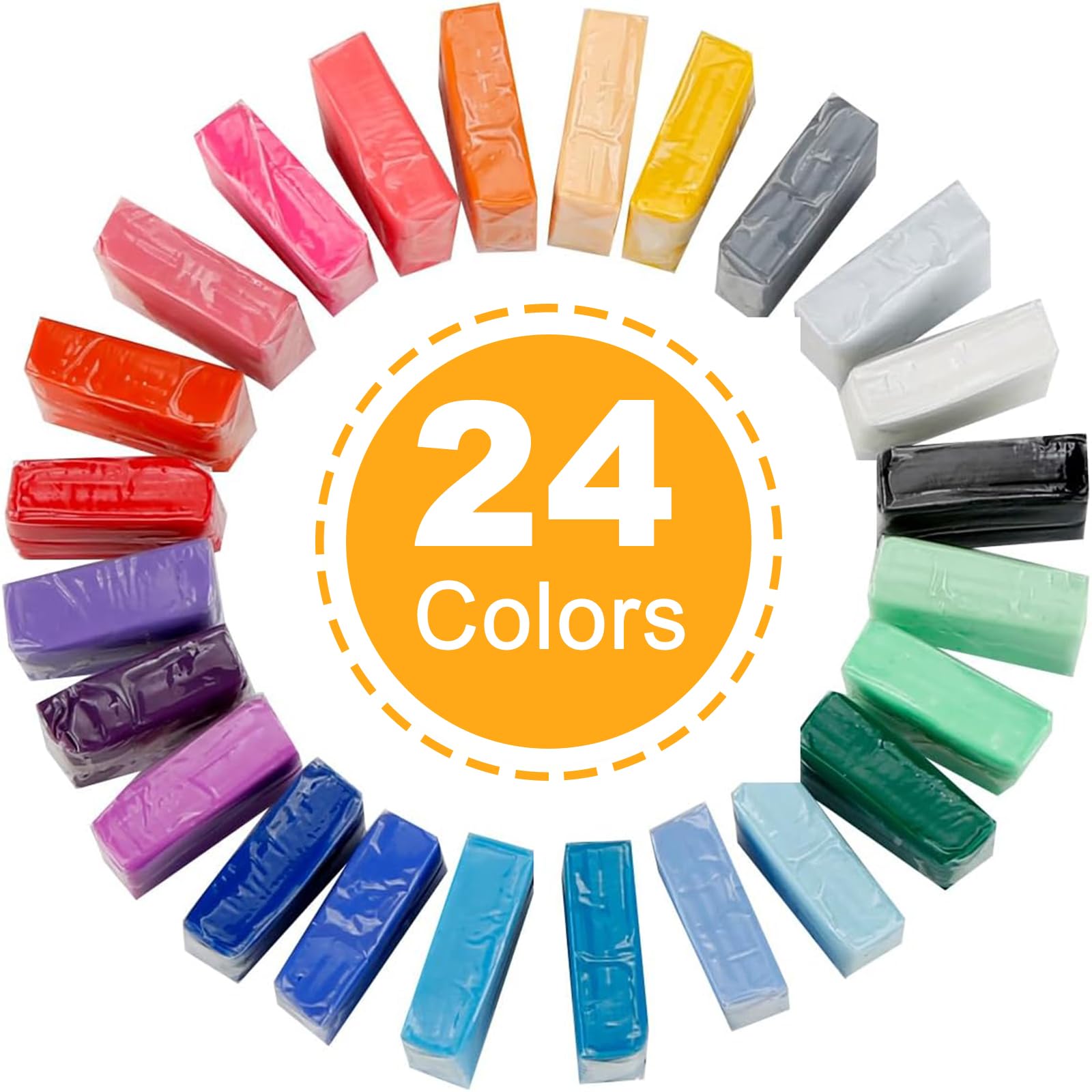 Polymer Clay Kit 24 Colors Modeling