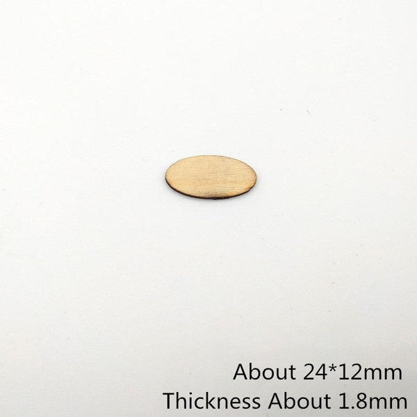 100pcs Natural Wooden Chips DIY Scrapbooking Crafts