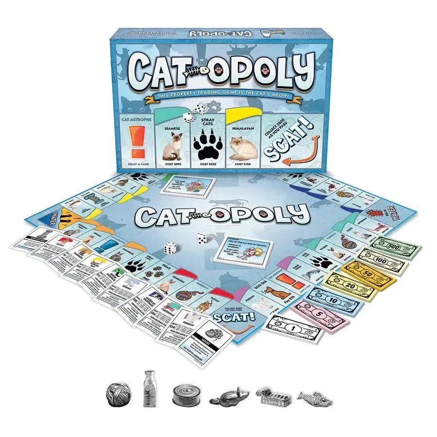 Cat-Opoly Board Game Family Cat Themed Fun