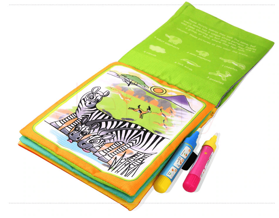 Magic Water Drawing Book Pen Kids Educational