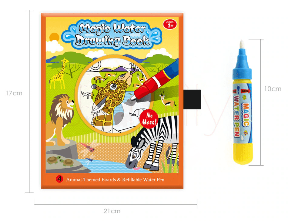 Magic Water Drawing Book Pen Kids Educational