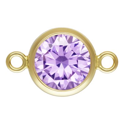 14K Gold Filled 4mm Birthstone Jewelry Connectors