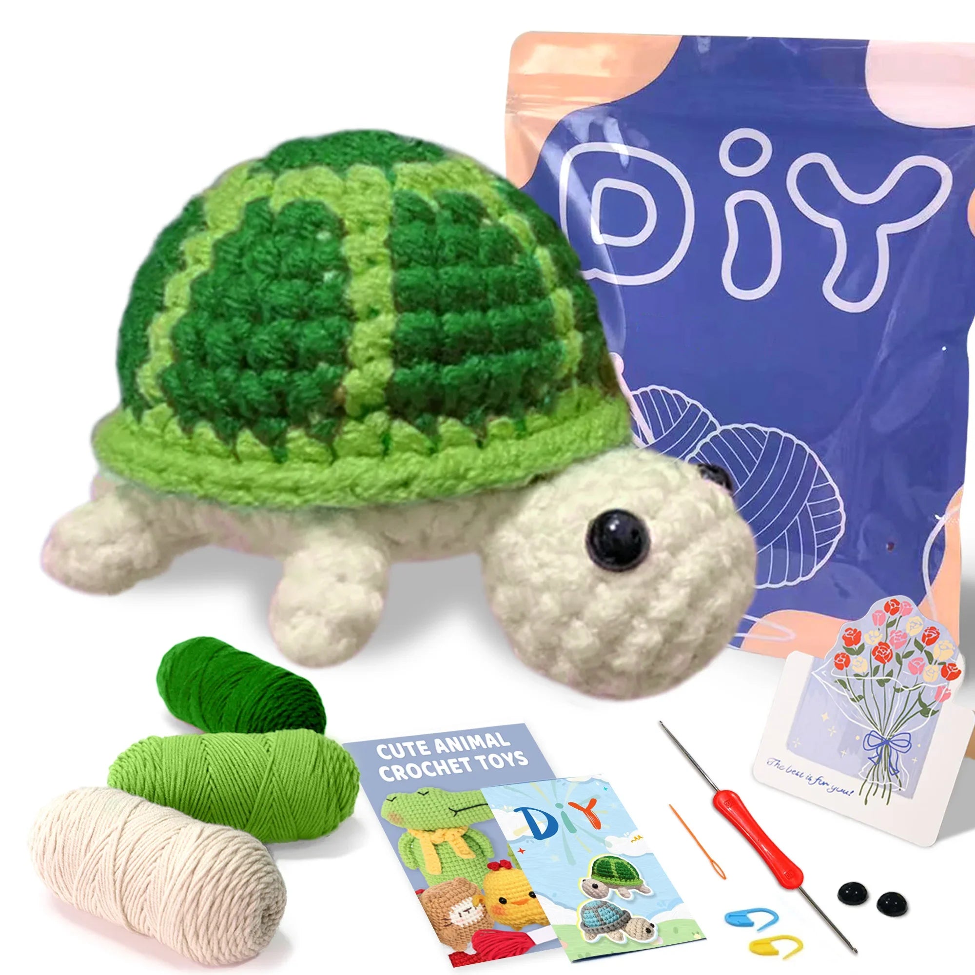 Animal Series Crochet Kit Beginners Step-by-Step Set