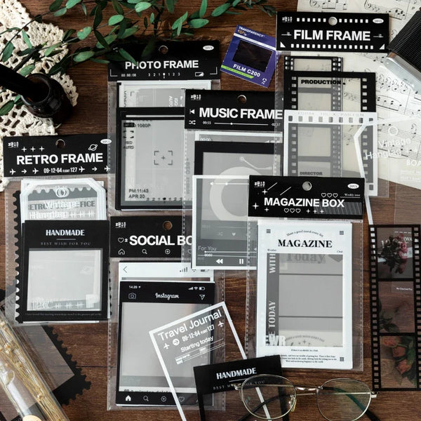 Vintage Film Frame PET Stickers 15pcs