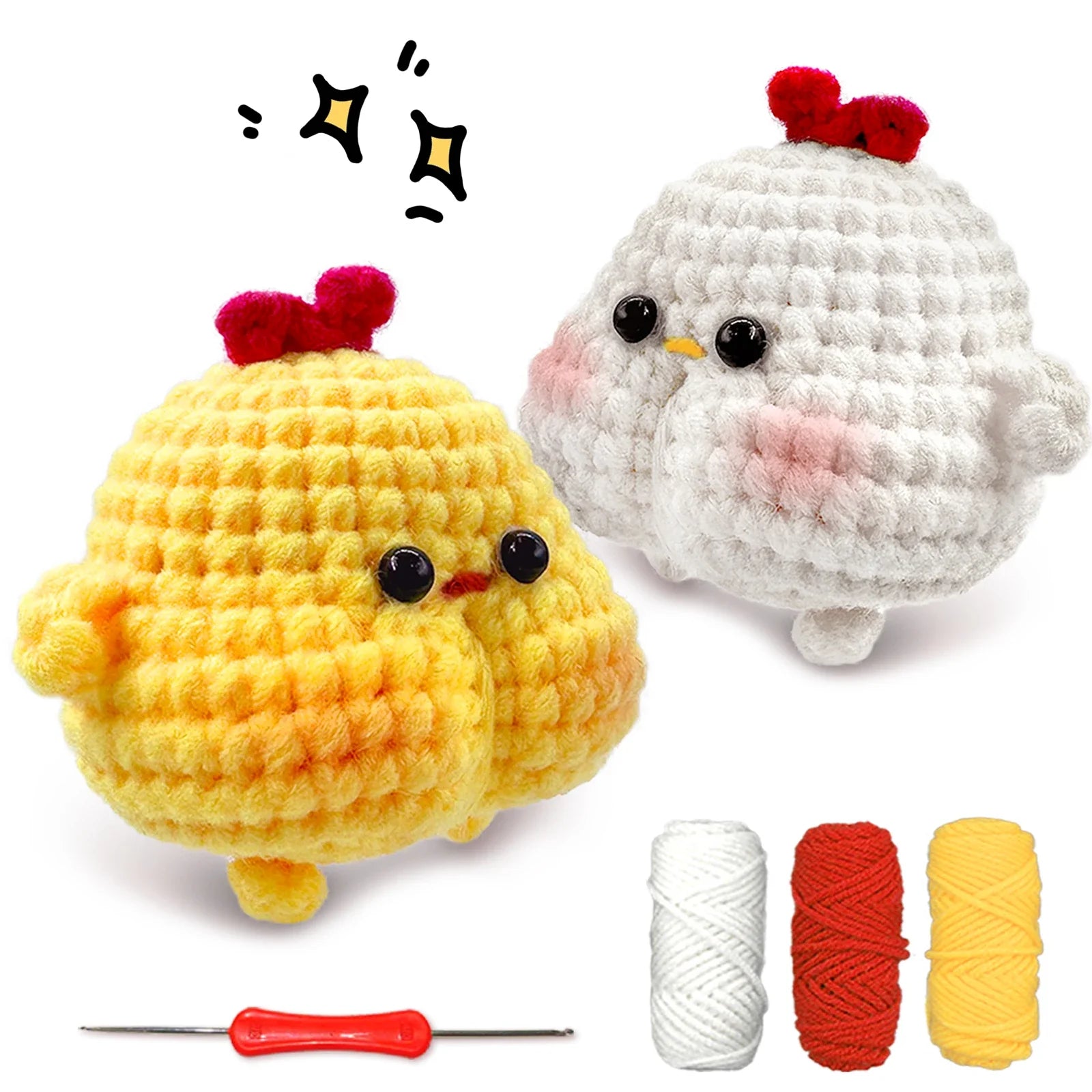 Animal Series Crochet Kit Beginners Step-by-Step Set