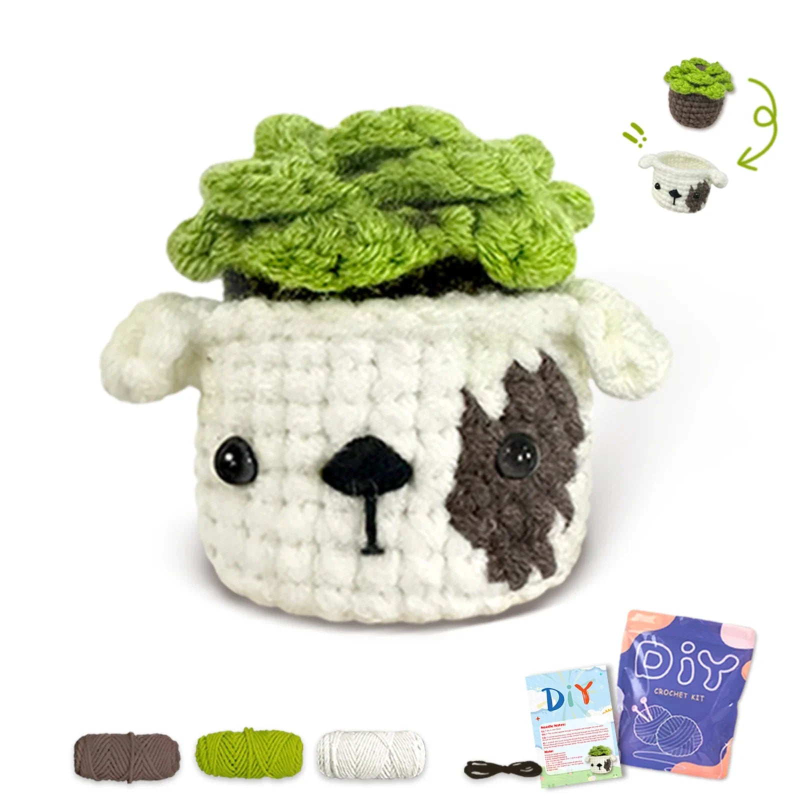 Animal Series Crochet Kit Beginners Step-by-Step Set