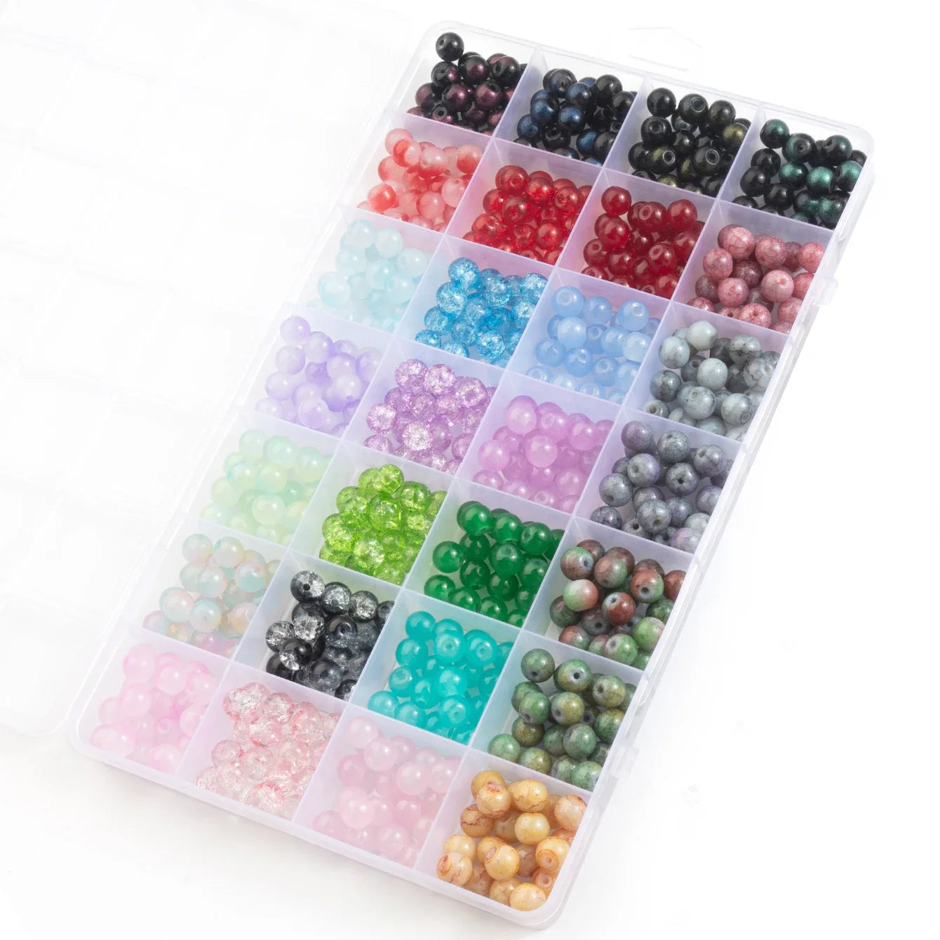 Glass Beads Bracelet Making Kit 28 Colors