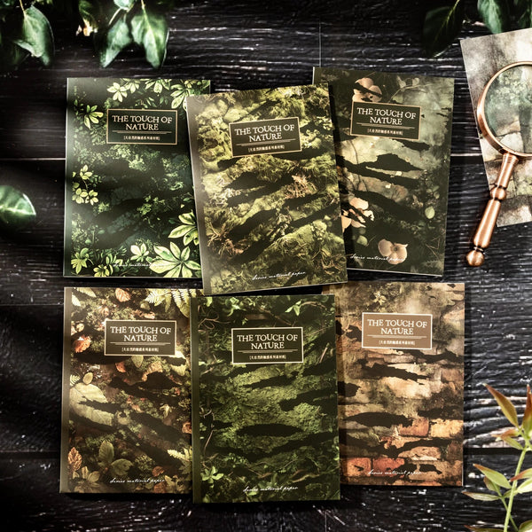 16 Sheets Green Moss Nature Specialty Craft Paper