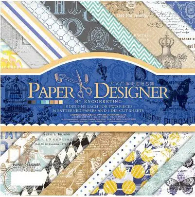 7 Inch Vintage Scrapbook Paper Set 40 Sheets