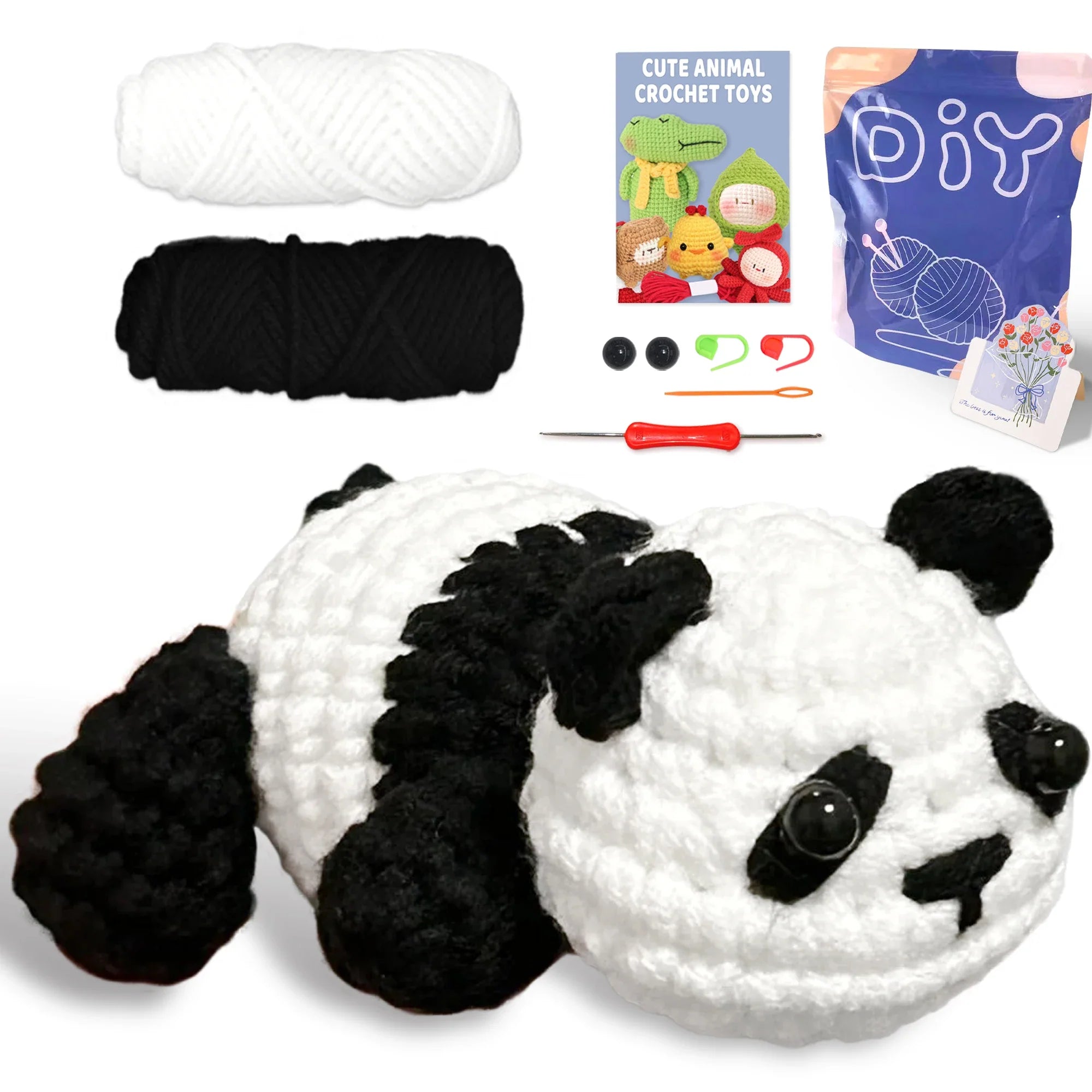 Animal Series Crochet Kit Beginners Step-by-Step Set