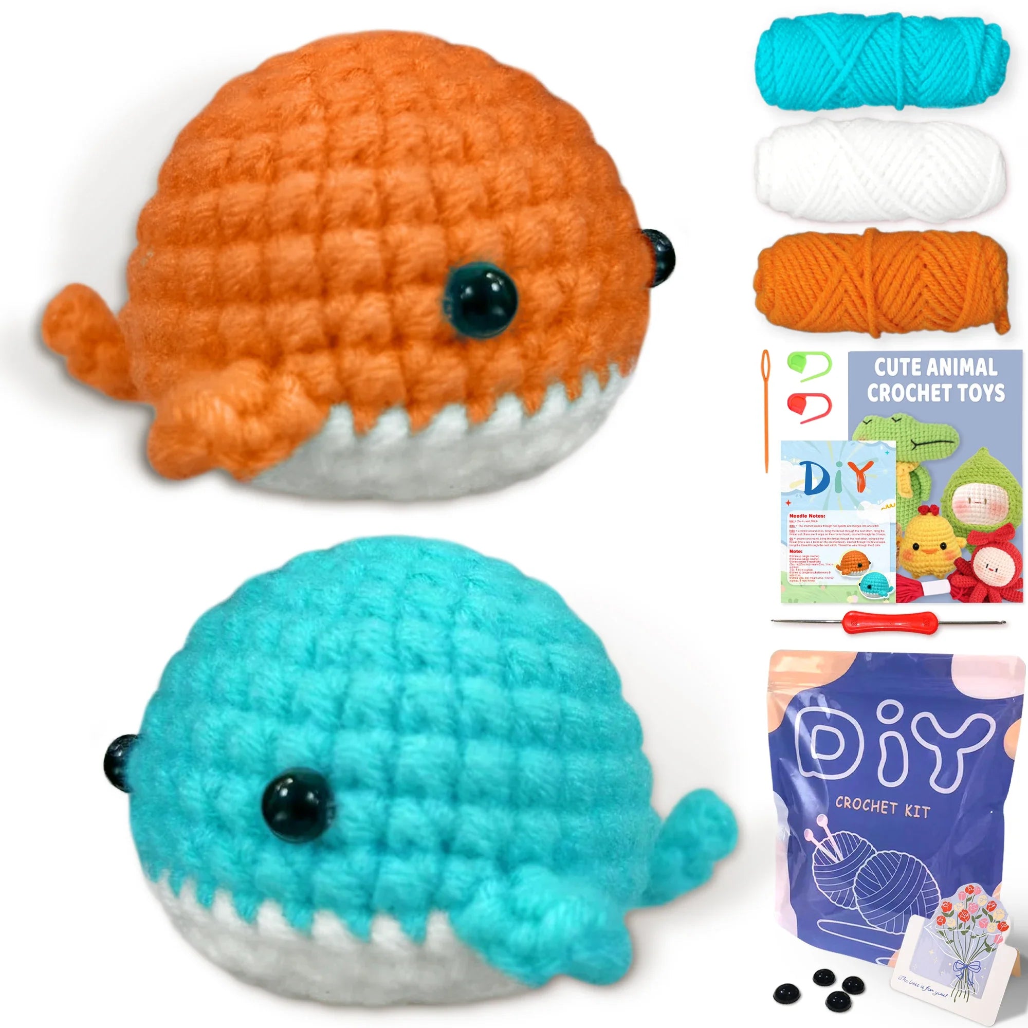 Animal Series Crochet Kit Beginners Step-by-Step Set
