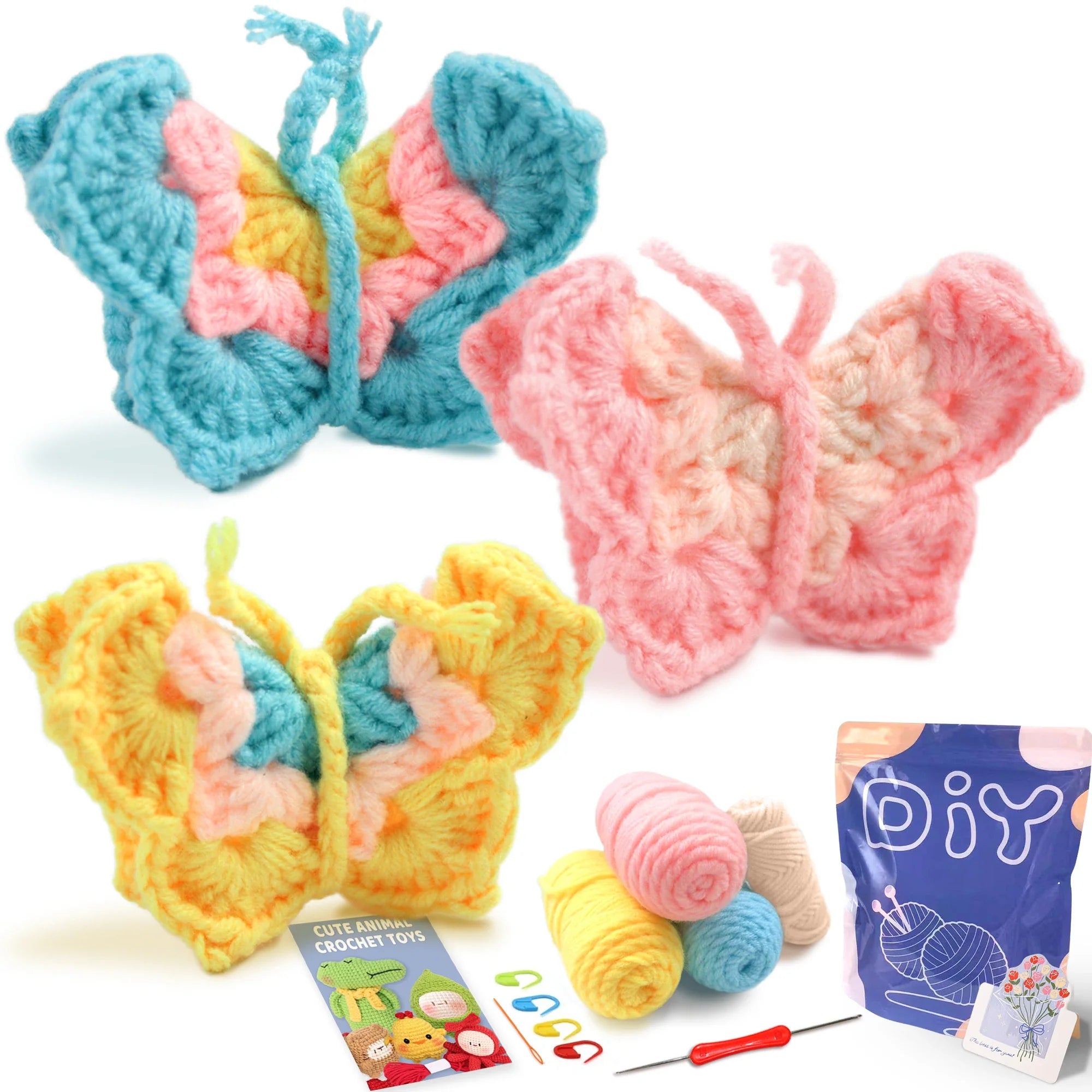 Animal Series Crochet Kit Beginners Step-by-Step Set