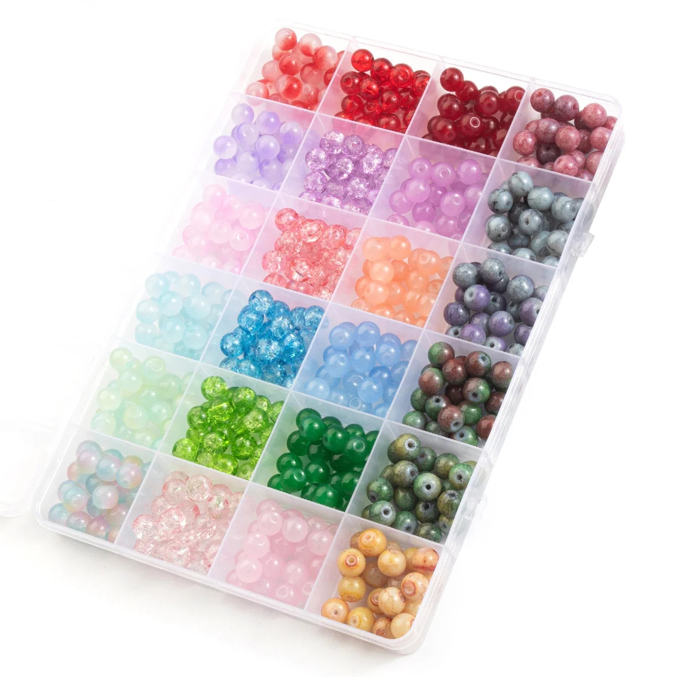 Glass Beads Bracelet Making Kit 28 Colors