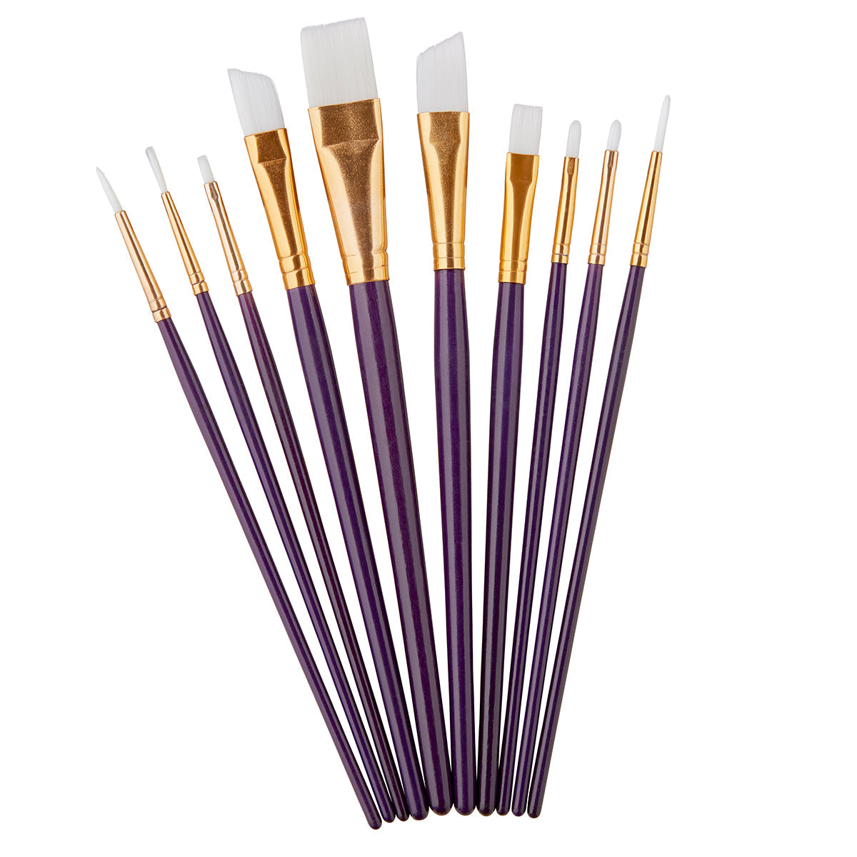 Studio White Nylon Acrylic Watercolor Brush Set